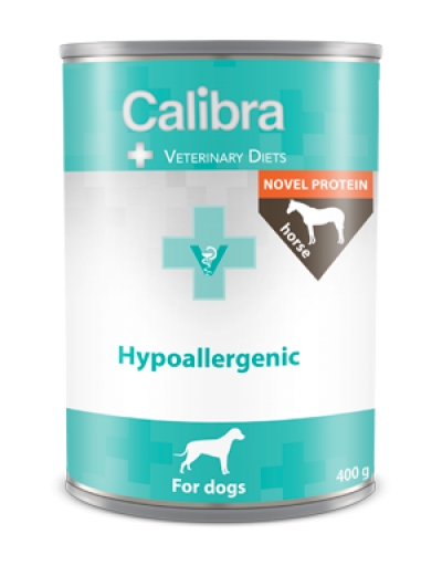 Calibra dog Hypoallergenic Skin and Coat support horse konzerva